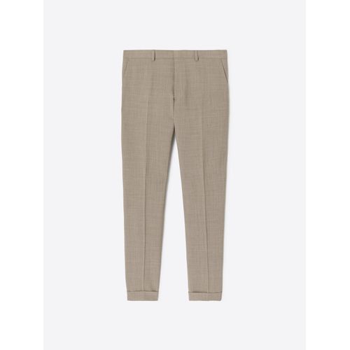 Pantalon De Costume Slim Tissu Traveler - Beige - 44