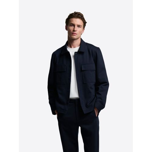 Veste Workwear En Coton Col Chemise - Bleu Marine - Xxl