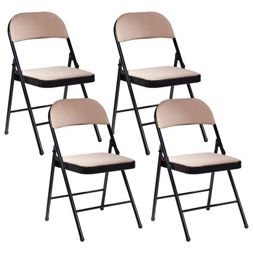 Lot De 4 Chaises Pliant Sparks Beige