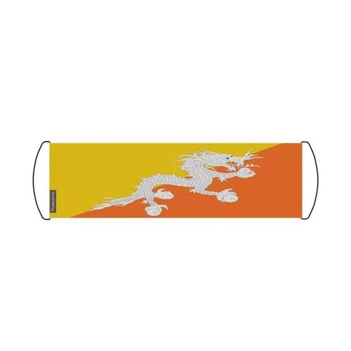 Bannière de défilement Drapeau Bhoutan 24 x 70 cm