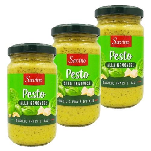 Lot 3x Sauce Pesto Alla Genovese - Bocal 570g