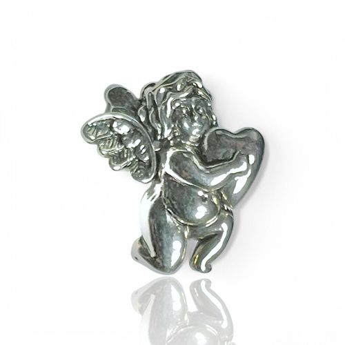 Broche Argentée Ange Cupidon