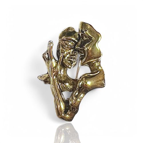 Broche Couple Doré