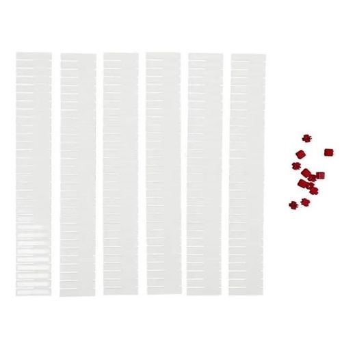 Séparateurs De Tiroir - Paris Prix - Lot De 6 - 45 Cm - Blanc - Polypropylène