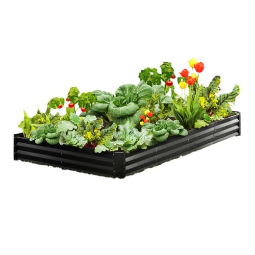 Kit de Jardin surélevé en Métal, Grand, Fond Ouvert, Gris Lumineux<p>Transformez votre jardin avec ce kit de jardin surélevé en métal :</p><ul> <li>Fabriqué en métal durable pour une longue durée de vie</li> <li>Design à fond ouvert pour un dra
