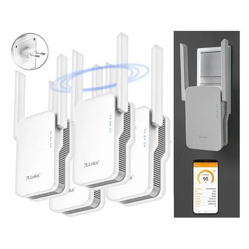 4 répéteurs wifi 6 Dual Band Mesh 3000 Mb/s WLR-3000.ax