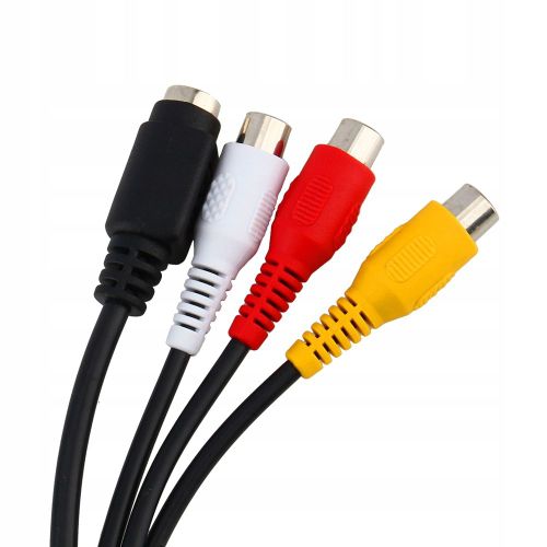 Câble adaptateur VGA SVGA vers S Vidéo 3 RCA AV TV
