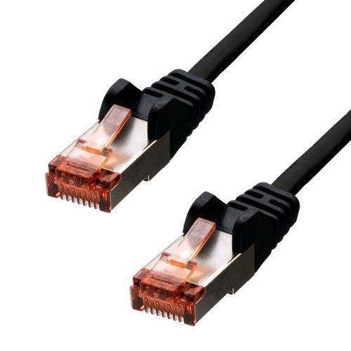 ProXtend - Cordon de raccordement - RJ-45 (M) pour RJ-45 (M) - 30 cm - 5.8 mm - paire torsadée écrantée (F/UTP) - CAT 6 - moulé, sans crochet, bloqué - noir