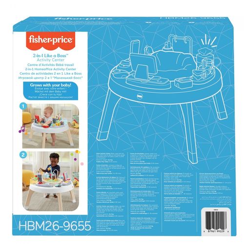 Fisher-Price - Centre Dactivités 2-En-1 Bébé Au Travail - Jouet D'éveil - 6 Mois Et +