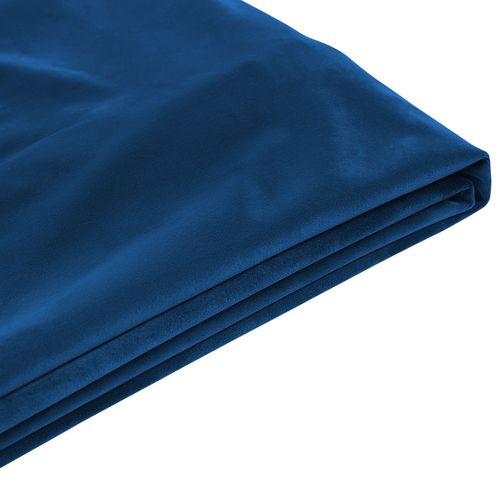 Revêtement De Cadre De Lit Velours Fitou 180 X 200 Cm Bleu Foncé