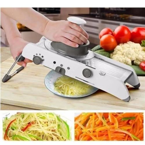 Mandoline De Cuisine Professionnel - Mandoline Légumes Réglable Multifonctions En Acier Inoxydable De Avec Pied Antidérapant