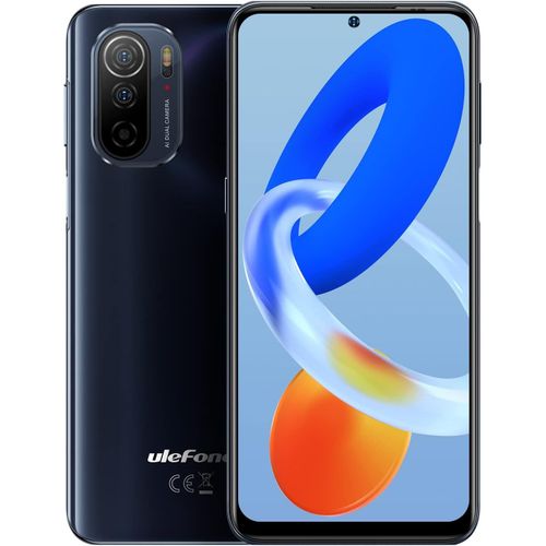 Ulefone Note 13P Octa-Core 4/64 Go 6.5" FHD+ 20MP+16MP 5180mAh NFC Android 11 Smartphone Double SIM 4G - Noir