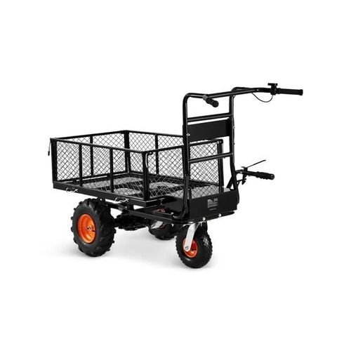 Chariot Utilitaire Électrique-VEVOR-Capacité 226 kg-Chariot de Jardin en Acier-avec 3 Roues-pour Ferme et Camping