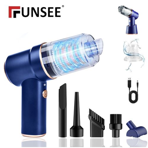 Aspirateur à Main sans Fil,4En1-15000Pa-4000mAh,Base de Chargement Rapide,Lumière LED,Pour Nettoyer les Voitures et Les Ordinateurs
