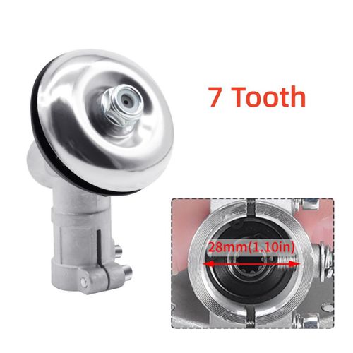 Boîte de vitesses pour tondeuse à gazon 26mm/28mm,7/9 dents,tête de débroussailleuse,engrenage de remplacement,pièces de tondeuse à gazon,outil de jardinage - Type 28mm 7T