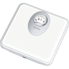 Balance Pèse Personne Mécanique - Grand Cadran Rotatif, Plateforme Métallique, Portée120kg, Blanc.[G20]