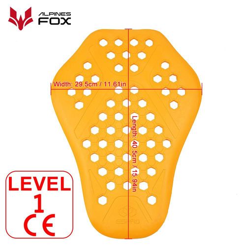 Vestes de protection dorsale de moto,armure de protection dorsale,coussinets de protection d'équitation de vélo,protection de la colonne vertébrale,anti-chute,approuvé CE - Type CE 1 Yellow LDP-BP