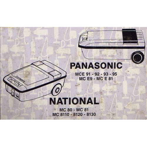 Lot 10 Sacs Pour Panasonic MCE 91 - 92  - 93 - 95 - National MC80 - MC81 - MC 8110 - 8120 -8130