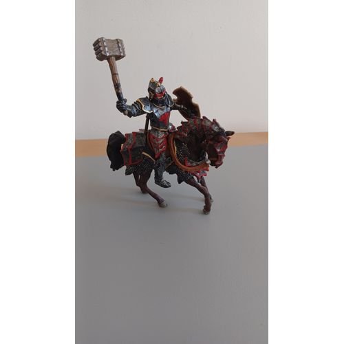 Figurine Chevalier Noir Schleich Et Sa Monture