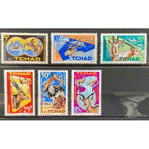 Lot De 6 Timbres Neufs** Tchad 1965 Y&t N° 104 À 109
