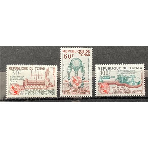 Lot De 3 Timbres Neufs** Tchad 1965 Y&t N° 110 À 112