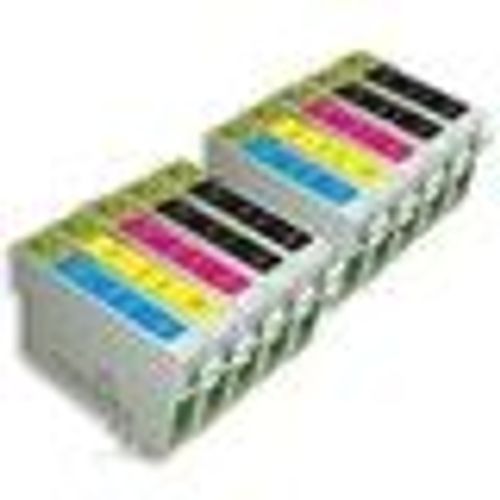 Bureaudeals - Premium 10 CARTOUCHES D ENCRE NON OEM assorties T711 BK - T714 Y pour imprimante EPSON Stylus SX400