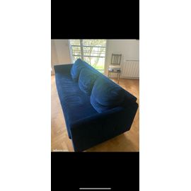 Canapé Convertible Velours Bleu Maison Du Monde