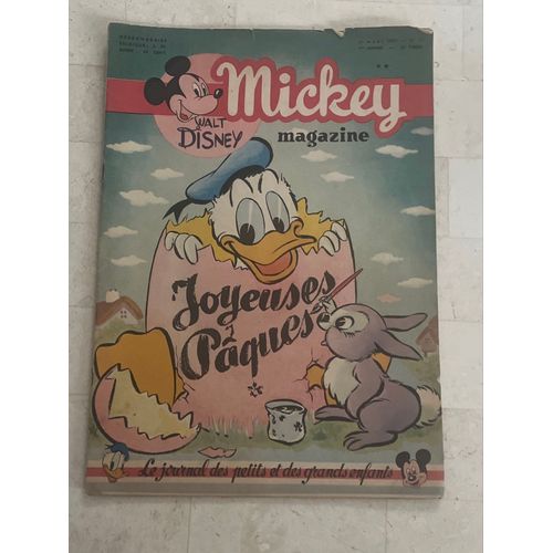 Mickey Magazine N°24 - 1ère Année - Mars 1951 - Joyeuses Pâques - 