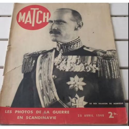 Match N°95 Du 25/04/1940-Photos De La Guerre En Scandinavie-La Croix De Guerre A 19 Ans-La Môme Piaf Chanteuse Des Rues Devenue Vedette-J'ai Été Femme De Chambre Chez Hitler-Sur Le Front Français