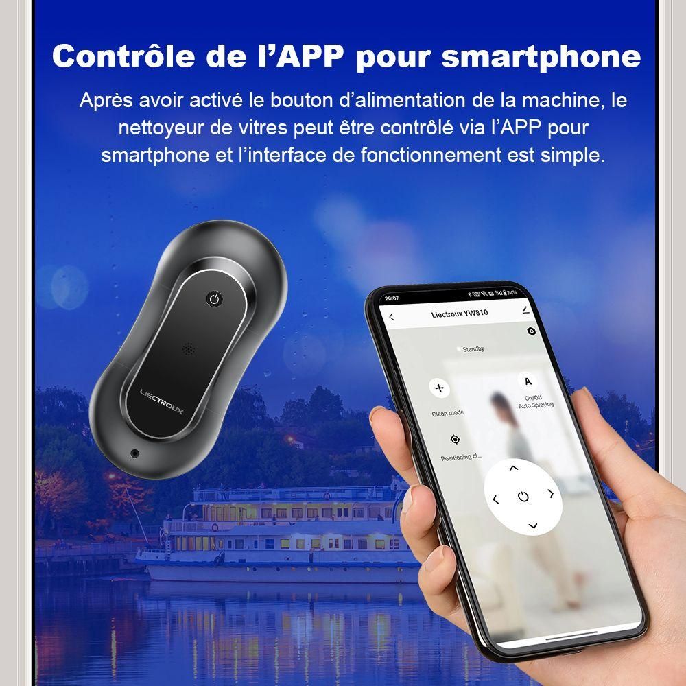 Robot laveur de vitres Liectroux YW810 - Controle APP, Double pulvrisation... - 7
