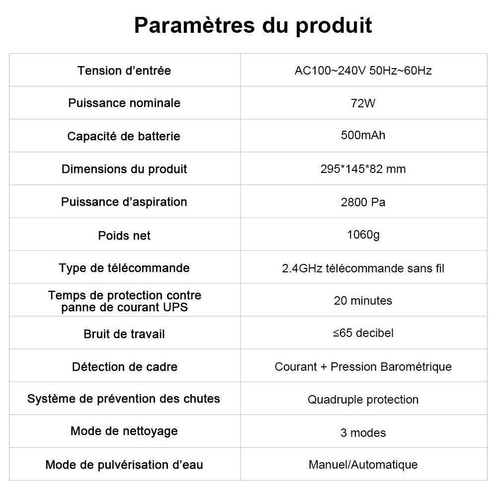 Robot laveur de vitres Liectroux YW810 - Controle APP, Double pulvrisation... - 10