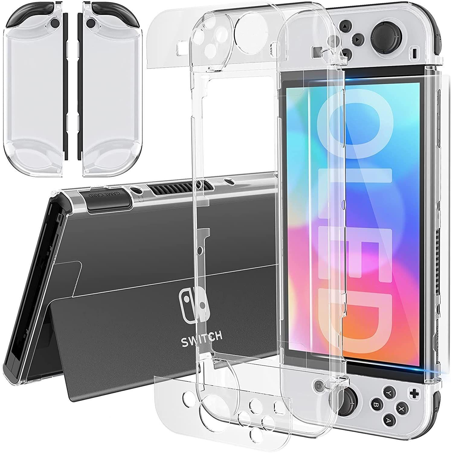 Coque Silicone Transparent Compatible Avec Nintendo Switch Oled 2021 - Phon...