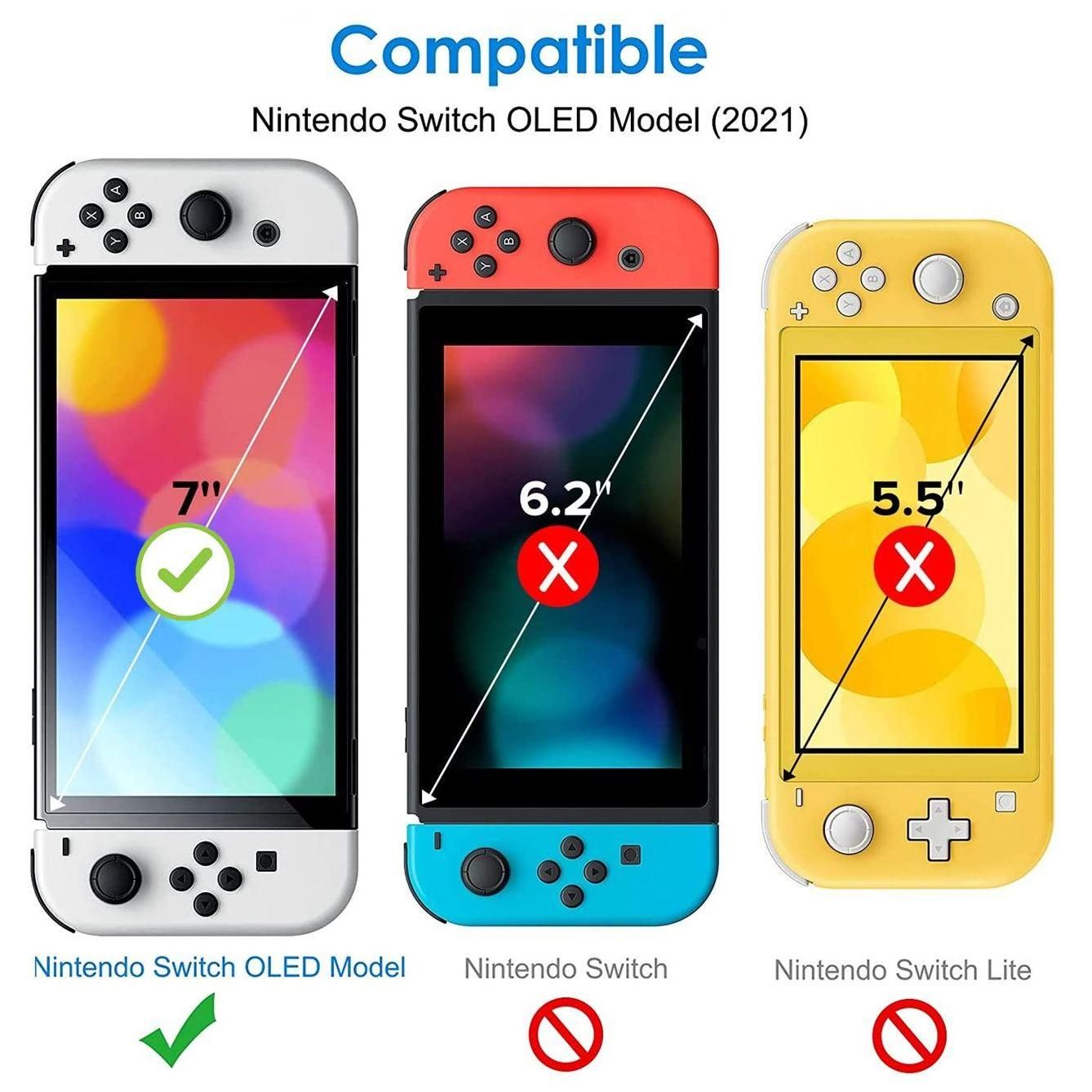 Coque Silicone Transparent Compatible Avec Nintendo Switch Oled 2021 - Phon... - 2