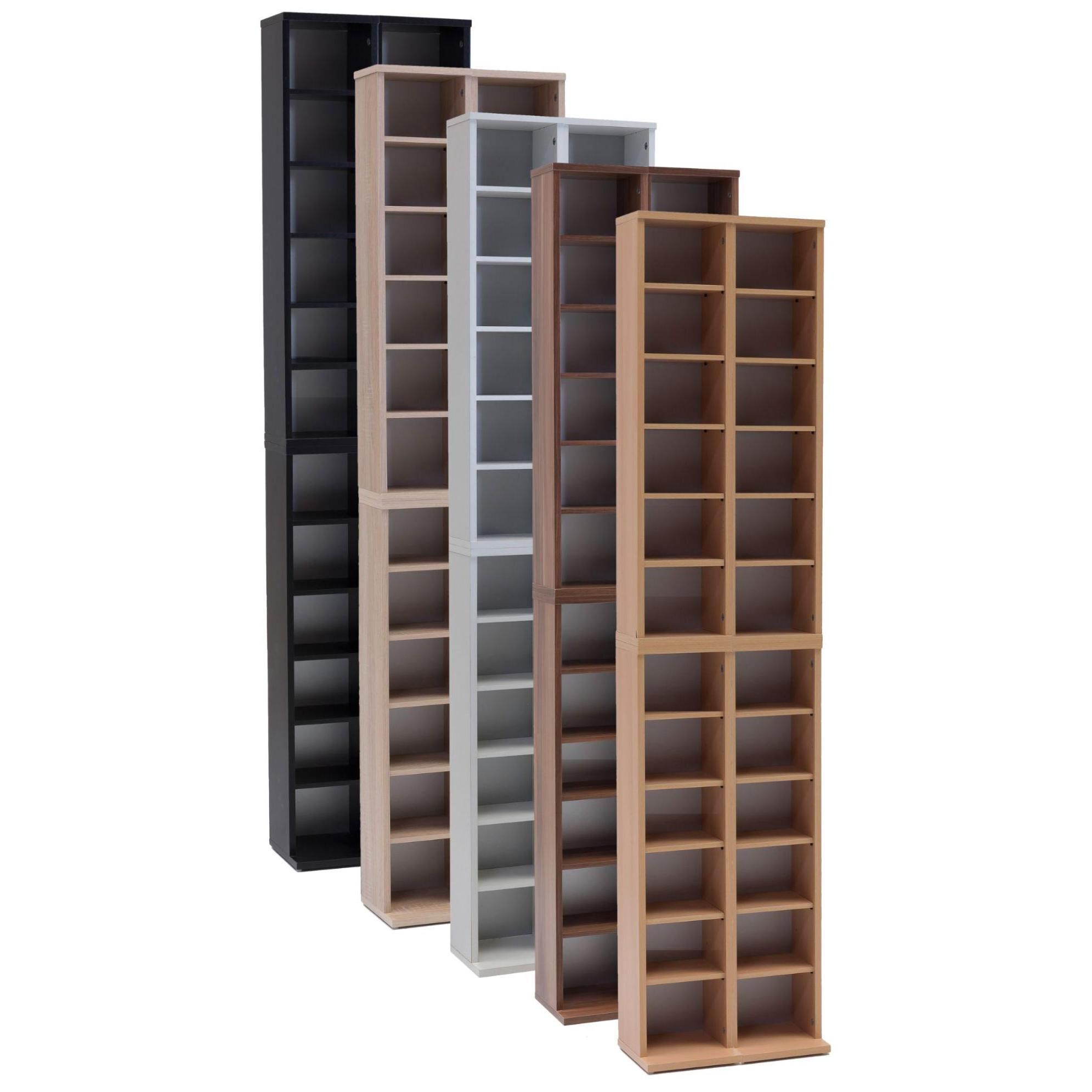 Vcm Bois Cd Dvd Stand �tag�re Rangement �tag�re Sur Pied Support Almera Boi... - 3