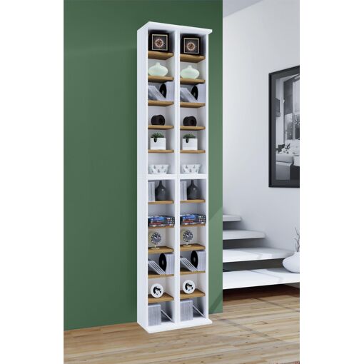 Vcm Bois Cd Dvd Stand �tag�re Rangement �tag�re Sur Pied Support Almera Boi... - 10