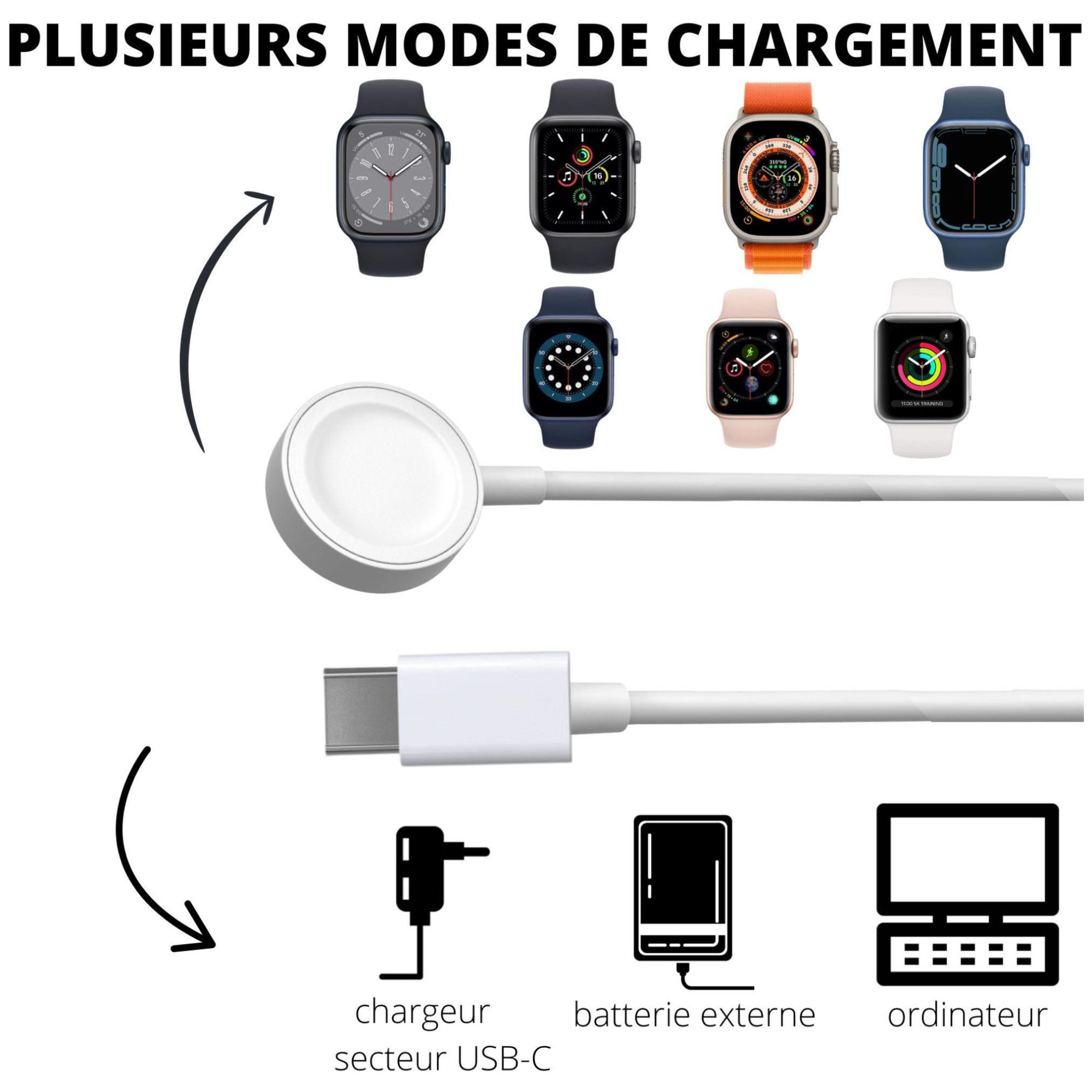 Chargeur Compatible Avec Watch Series Ultra/Series Se/Series 10/Series 9/Se... - 6