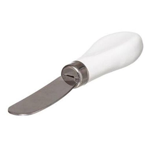 Beurrier & Couteau 'Gr�s' 13cm Blanc - 4
