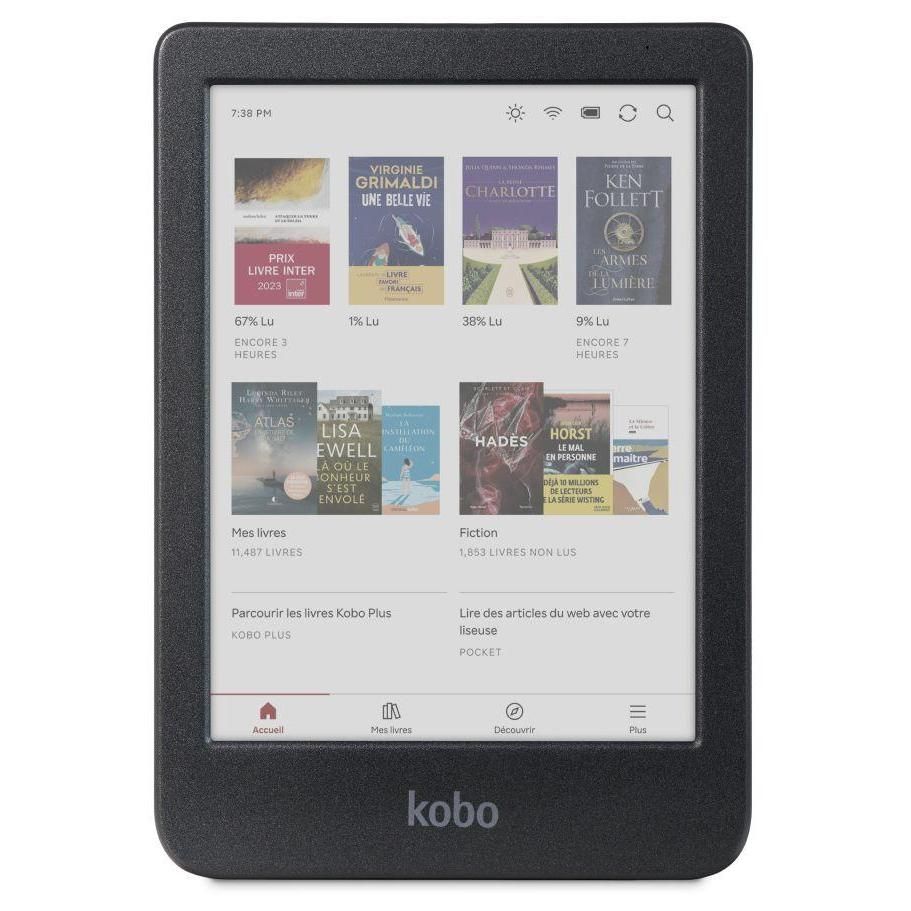 Liseuse eBook Kobo Clara Colour 16 Go 6 pouces Noir