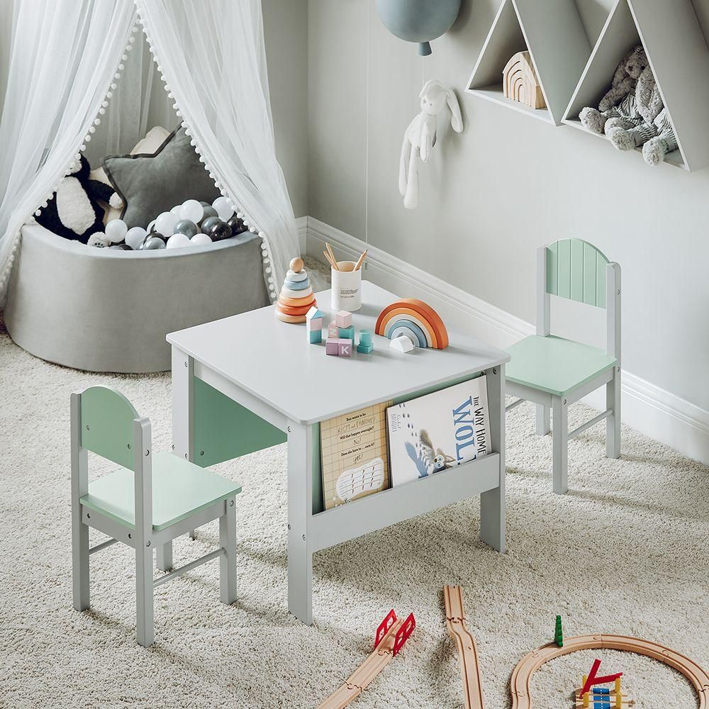 Sobuy Table Enfant Avec 2 Chaises Enfants, Ensemble Table Et 2 Chaises Pour... - 2