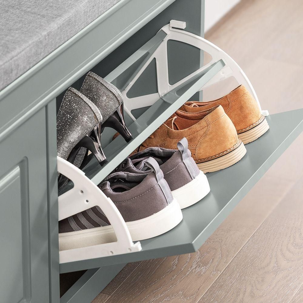 Sobuy Fsr64-Hg Banc De Rangement  Chaussures Armoire  Chaussures 2 Abatta... - 6