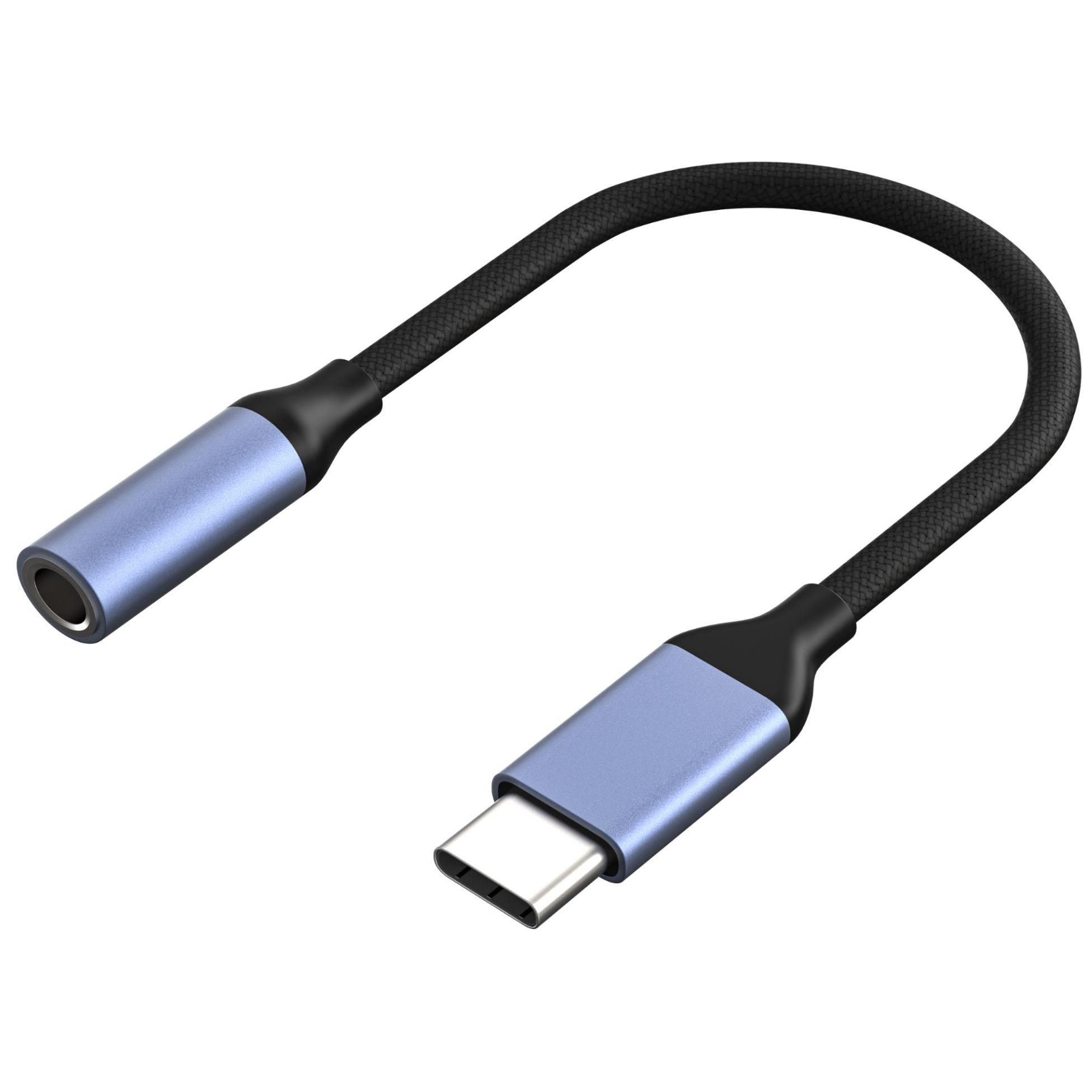 Cable adaptateur USB-C Jack 3.5 mm audio ecouteur casque musique Compatible...