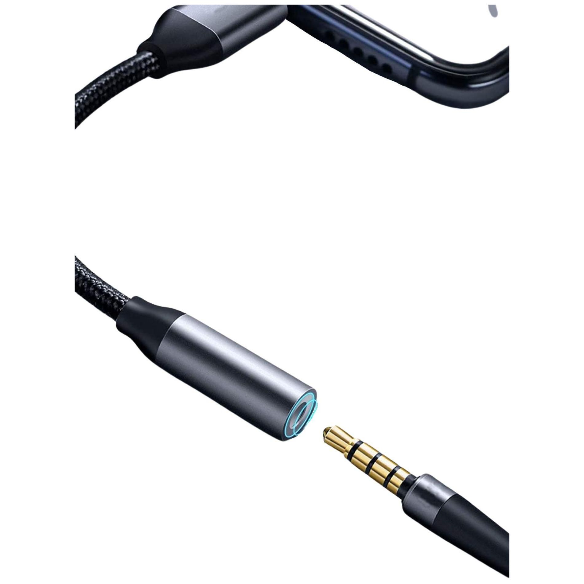Cable adaptateur USB-C Jack 3.5 mm audio ecouteur casque musique Compatible... - 4