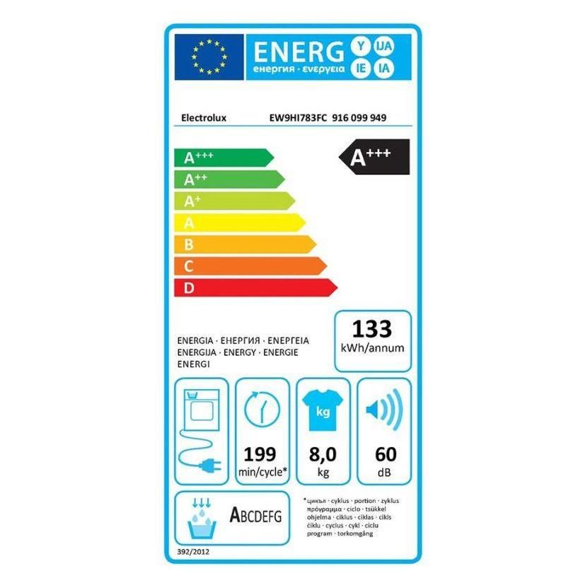 S�CHE LINGE ELECTROLUX EW9HI783FC - 4