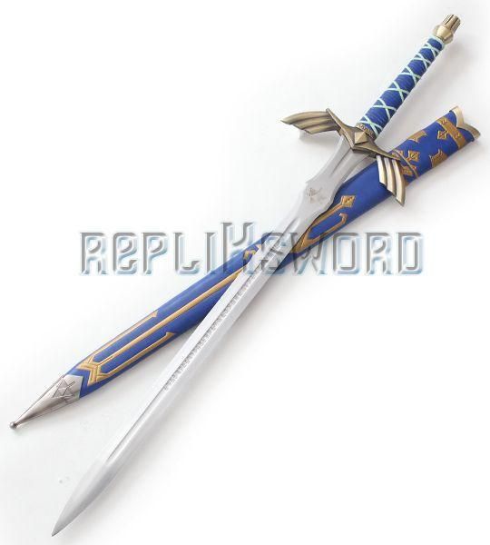 Lot 2 Epees Link Zelda Black et Blue + Support Repliksword - 7