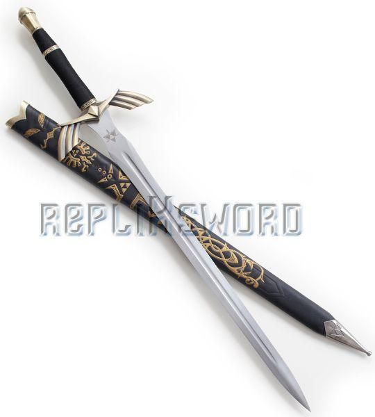 Lot 2 Epees Link Zelda Black et Blue + Support Repliksword - 8
