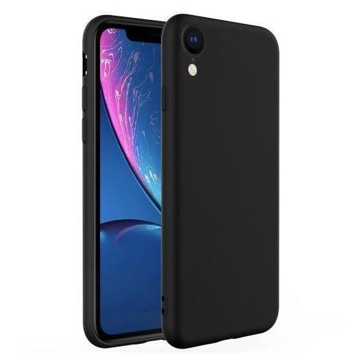 Hqselection  Coque Silicone Noir Mat Compatible Avec Iphone Xr + 2 Film De... - 2