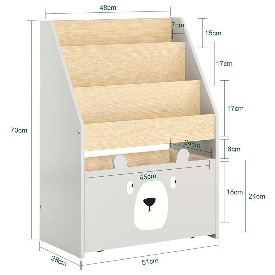 Sobuy Bibliothque Enfant, tagre  Livres, tagre De Rangement Jouets Po... - 3