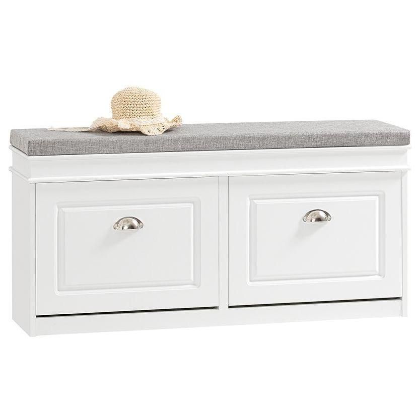 Sobuy Banc De Rangement  Chaussures 2 Abattants Avec Coussin Confortable A...