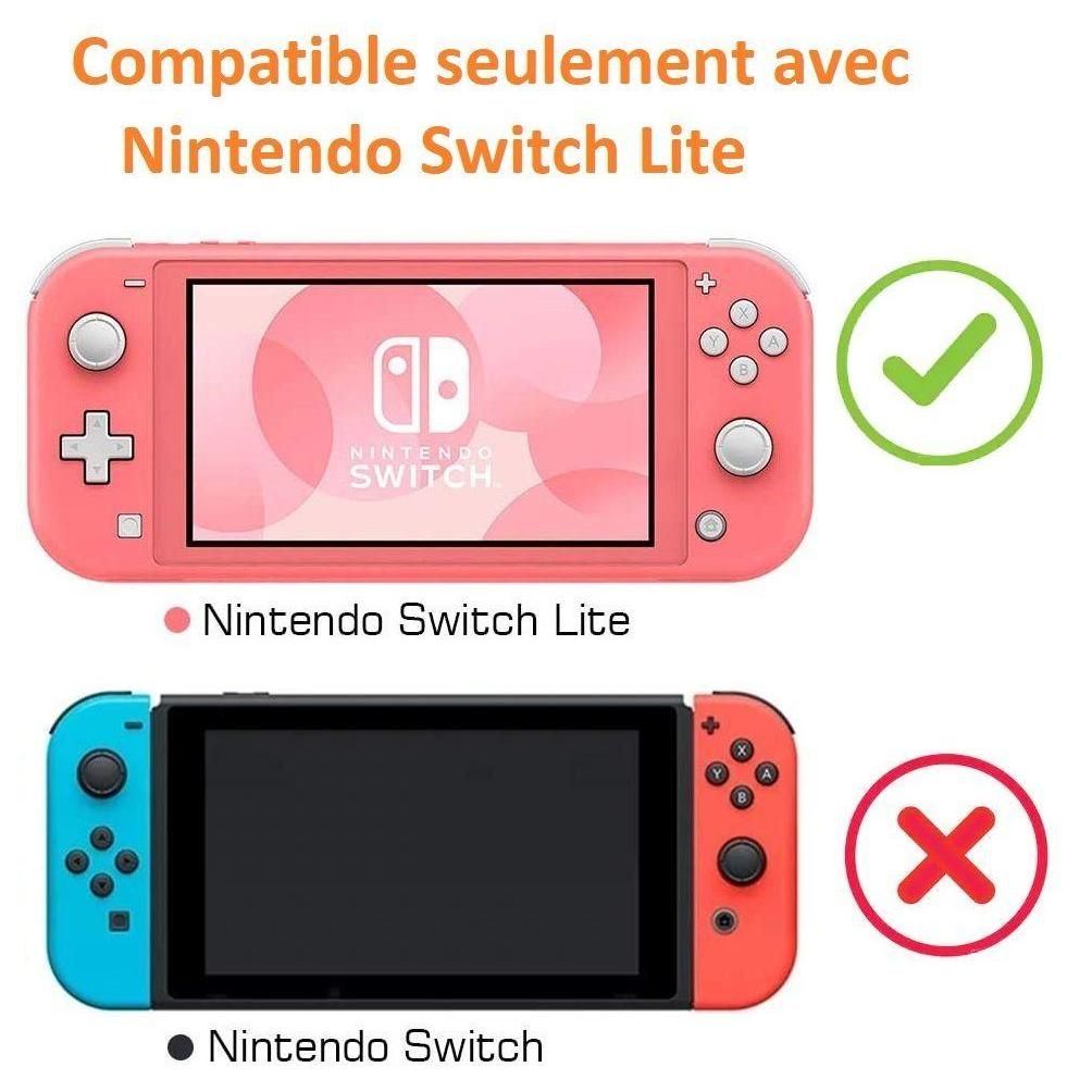 Coque Silicone Rose Compatible Avec Nintendo Switch Lite - Etui Housse Prot... - 2
