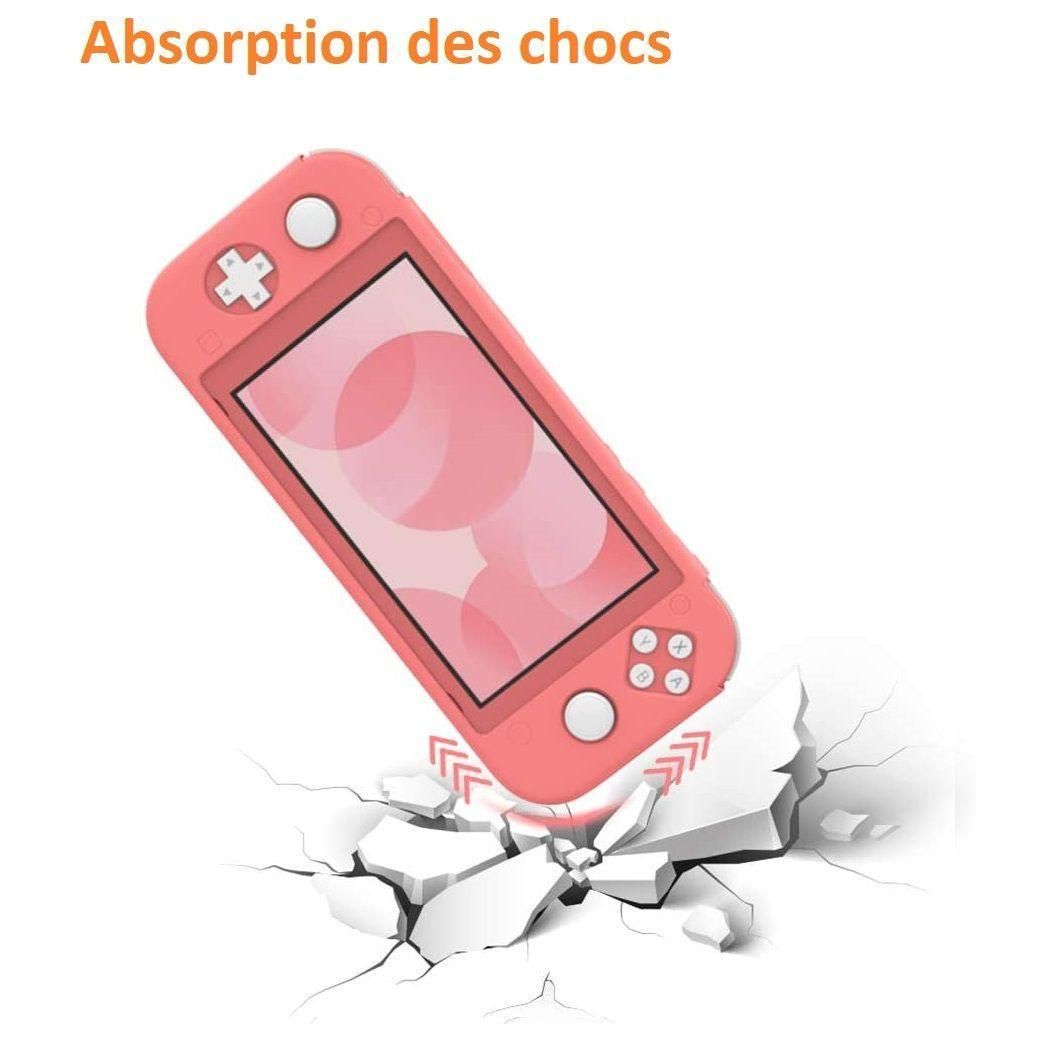 Coque Silicone Rose Compatible Avec Nintendo Switch Lite - Etui Housse Prot... - 4